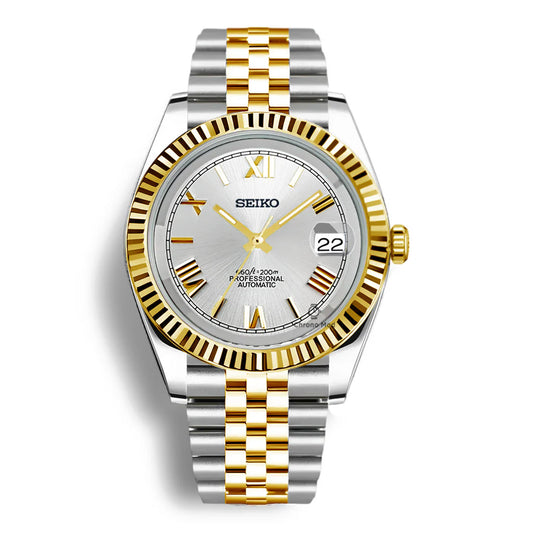 DateJust Gold White Roman Dial